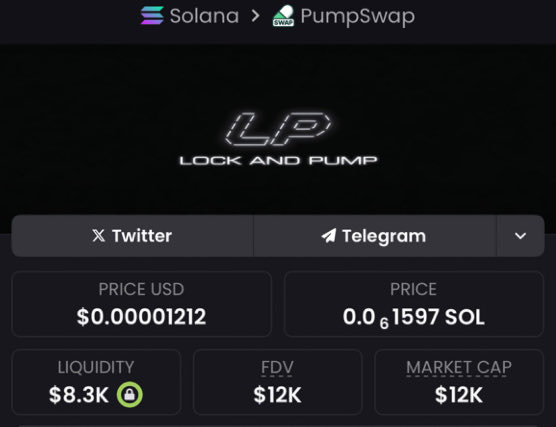 FomoChemist's tweet photo. I introduced $LP at a $12k market cap and strategically shared it with my community, highlighting its early-entry edge and strong upside potential.
Ca:
9yzSF5JRhh7SYjEoSuQH3E34JdnAnRhQXJiXUuFTpump
#bbvipal5 #memecoin #Solana https://t.co/RCtrdrqJYb