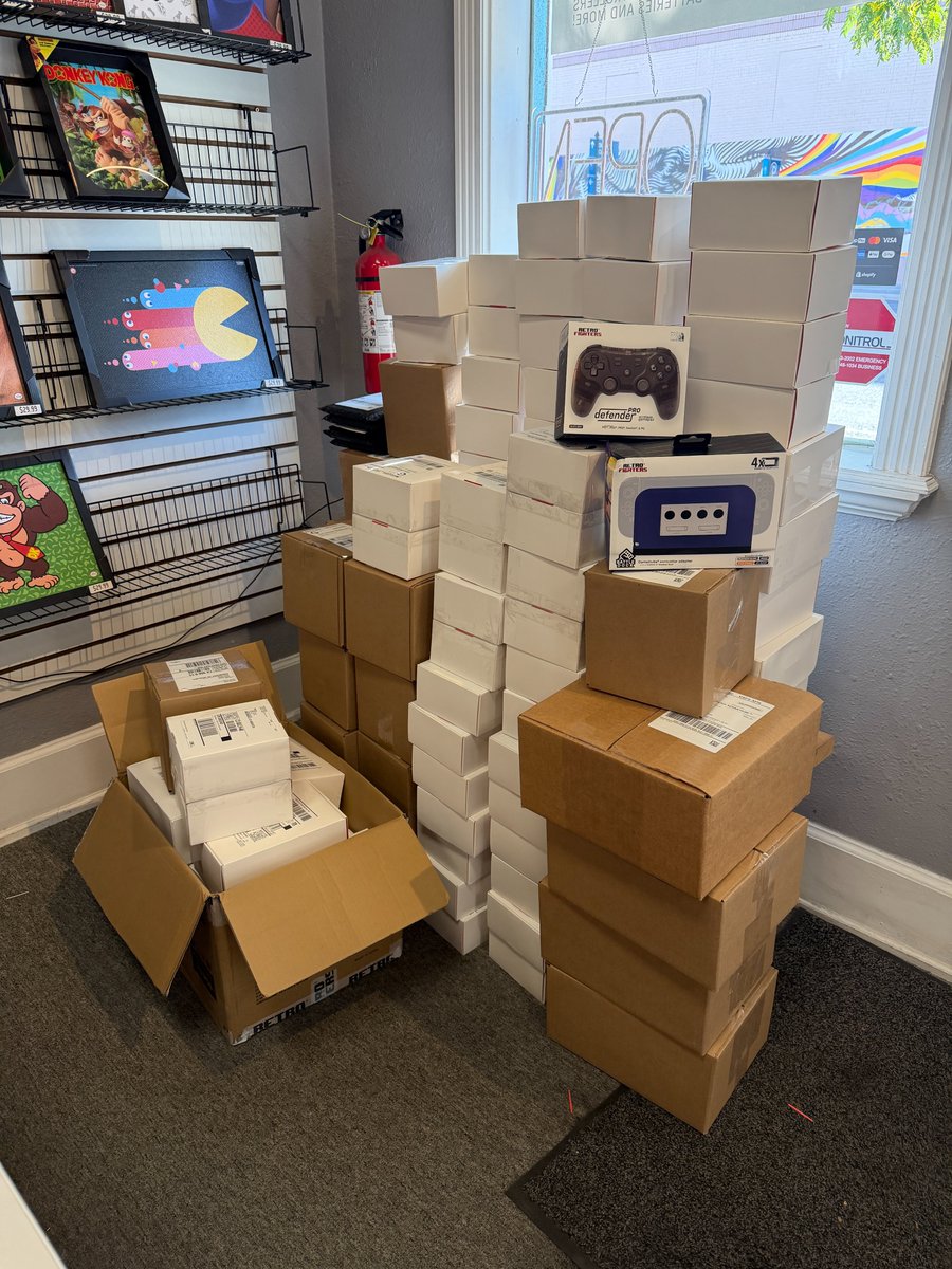 bitjumpgames's tweet photo. Did you pre-order a @retrofightersco Defender Pro Controller or Battle Dock? Your order is currently waiting to be picked up by USPS / UPS! 

Didn't pre-order? We have a few Gray color controllers left and a couple Battle Docks. Will restock more, including all the colors in the future (demand exceeded our expectations!) Shop controllers here: https://t.co/YiSzA3x9uL