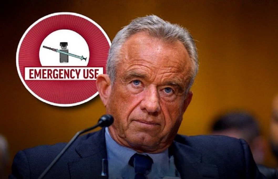 John_F_kJr's tweet photo. 🚨 EMERGENCY REPORT: THE IMMUNITY SHIELD IS DEAD! RFK JR. STRIPS BIG PHARMA OF ZERO-LIABILITY PROTECTION! 

The corporate protection racket has officially COLLAPSED! Health Secretary ROBERT F. KENNEDY JR. just dropped the ultimate medical bombshell: COVID-19 emergency declarations are TERMINATED! 

No more hidden data. No more immunity for mega-corporations. Big Pharma is in absolute PANIC!

Don't let the mainstream media censor this victory. Click NOW for the unredacted report before it gets taken down! 

Join Telegram: https://t.co/IM6OJFBbrh   

FOLLOW ME, THE NEXT DROP WILL BE SHOCKING.