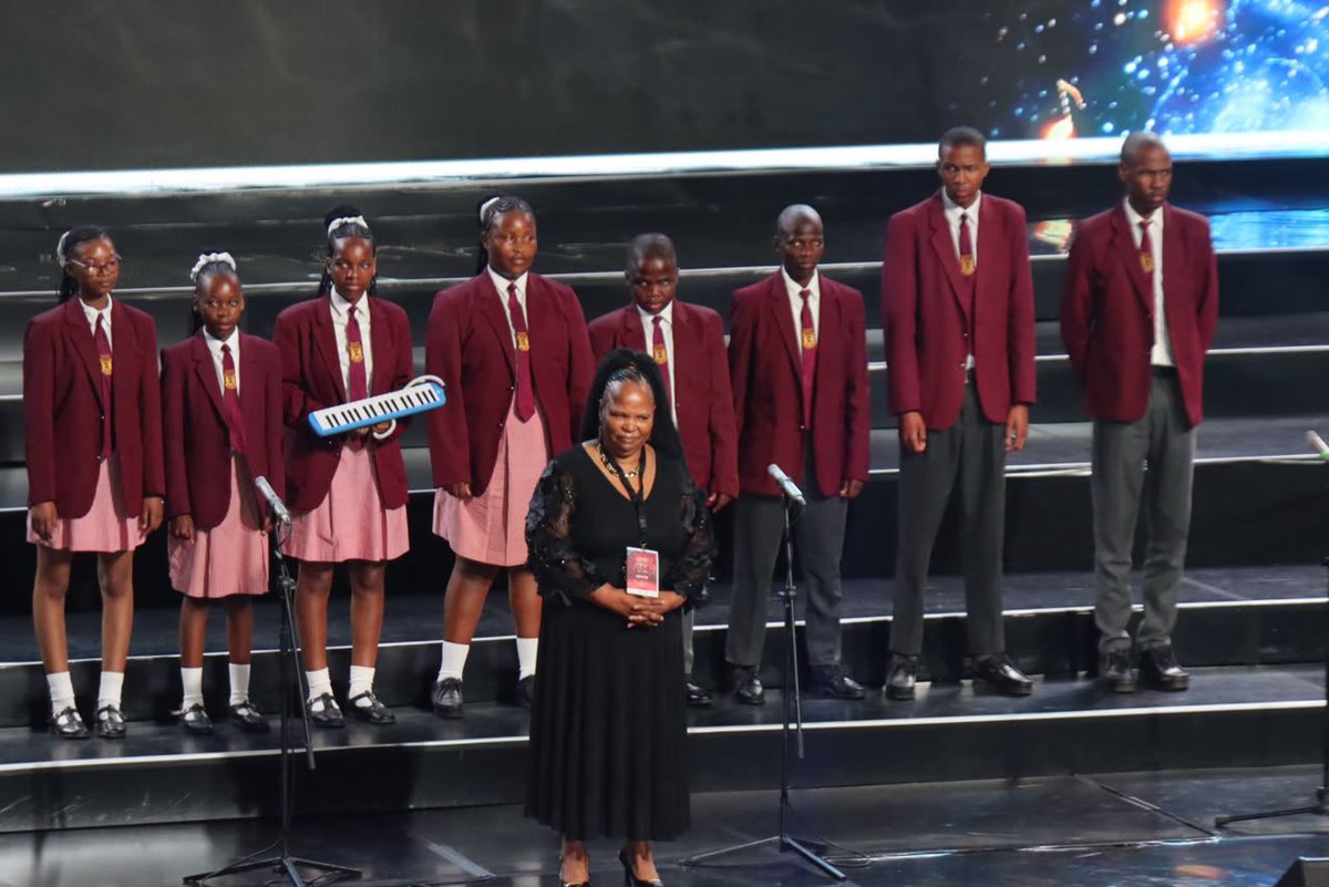 DBE_SA's tweet photo. #ChoirClass | A Mixed Double Quartet (Farm & Small Schools) is a small vocal ensemble made up of eight singers: two sopranos, two altos, two tenors and two basses. The term mixed refers to the combination of female and male voice parts, while double quartet means there are two singers on each vocal line. With only eight voices on stage, every singer carries significant responsibility, requiring exceptional musical accuracy, balance, blend and teamwork.
This category celebrates the talent found in farm and small schools, proving that outstanding choral music is not defined by the size of a school, but by the dedication and ability of its learners.
The ensembles brought this to life with Silent Worship by G.F. Handel, a timeless choral work that highlights precision, unity and expressive singing.
The spotlight then shifted to the Chamber Choir (Soprano, Alto, Tenor and Bass (SATB)) category with Re tla tsena leng dikgorong by J.F. Knapp. This sacred hymn, is a heartfelt expression of hope, faith and the longing for eternal peace. Its rich harmonies and reflective message challenged choirs to combine technical excellence with deep musical expression.
#EducationZA #GovZAUpdates #SASCE2026 #SASCE26Years #SchoolChoirs #ChoralMusic #PowerOfSong #ArtsInEducation #YouthMonth #InclusiveEducation
