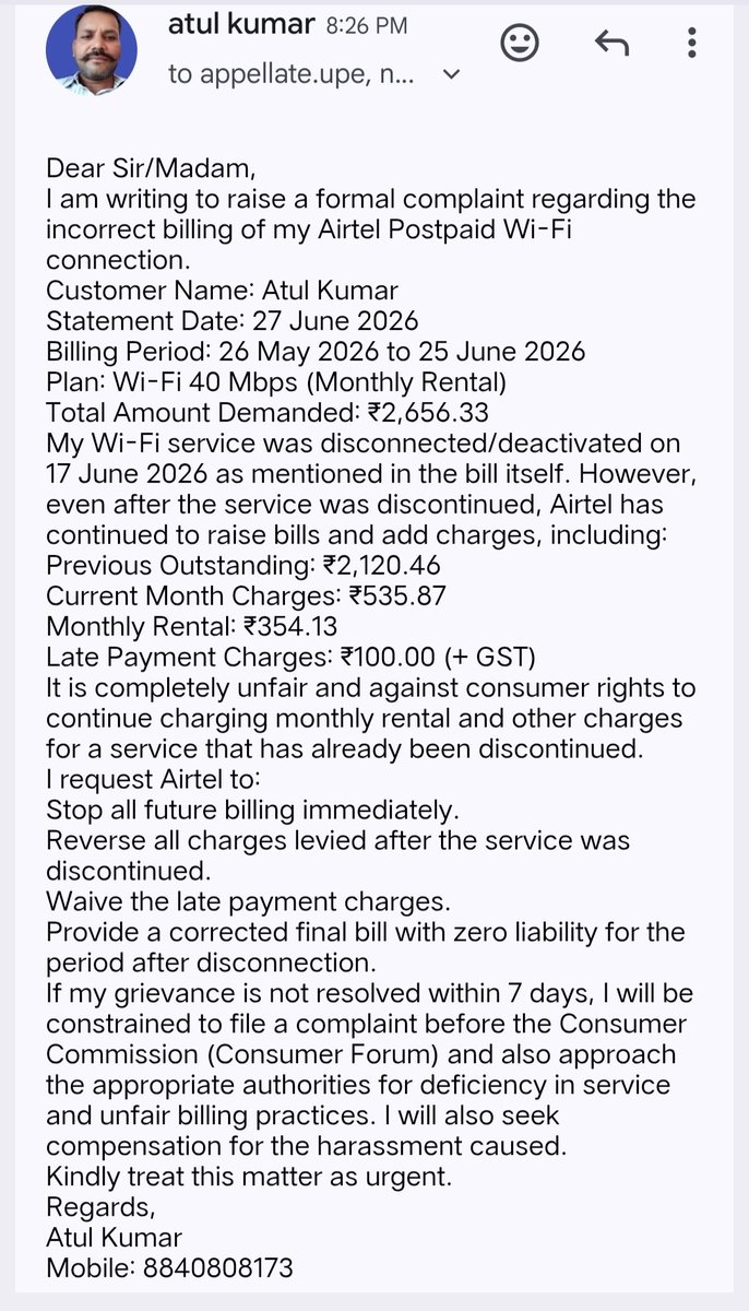 atulkumar5081's tweet photo. @airtelnews https://t.co/8hA9cIrk6r