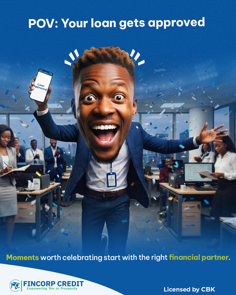 FinCorpCredit's tweet photo. The celebration starts the moment your plans get the green light.
From business growth to personal milestones, we're proud to be part of your success story.
For more info call 0706355355 or Dial *827#
#SuccessStartsHere #LoanSolutions #FincorpCredit #FinancialPartner https://t.co/mDODAHfCQW
