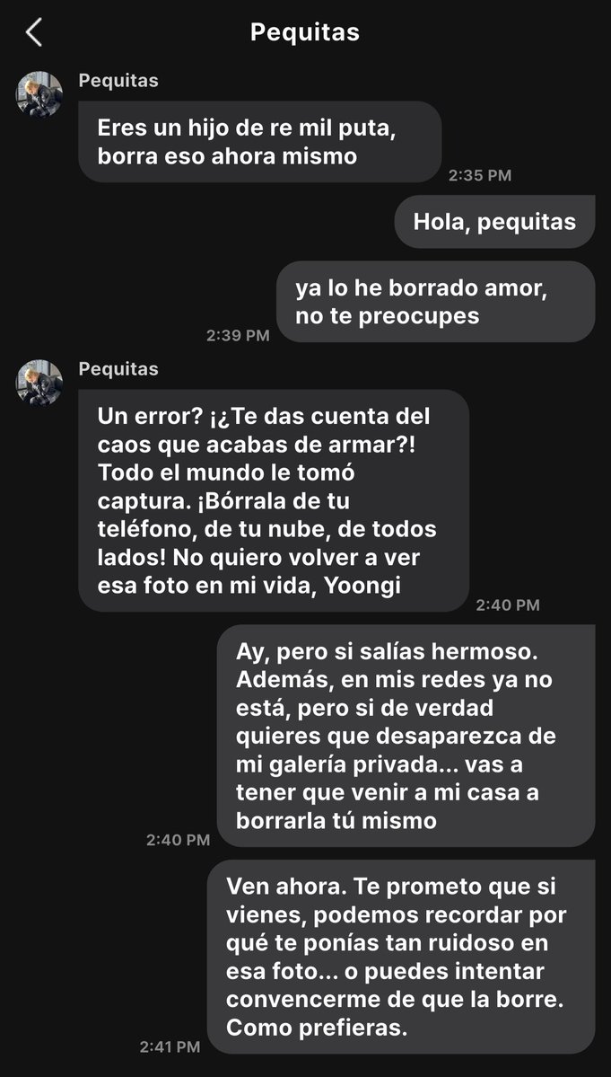 bangivii's tweet photo. Fuieron amigos de la infancia y novios en secreto hasta que el ego de la fama los separó.
Jm acaba de anunciar su boda, pero Yg decide publicar "por error" una foto íntima de su pasado.
"Tanto que llorabas de placer al estar bajo mío y ahora te vas a casar..." 
#yoonminau https://t.co/JBUoVUp5dm