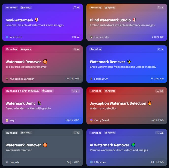 tanya_Dia_Coba's tweet photo. 🔥 Watermark Gemini, Dola, Dremina AI bisa dihapus gratis!

Kalau kamu punya video sendiri dan ingin menghapus watermark, ada beberapa tools gratis berbasis Hugging Face yang bisa dicoba.

Caranya gampang:

Buka browser.
Masuk ke: https://t.co/ukXHpf5soH
Pilih salah satu tool yang sesuai.
Upload videomu.
Seleksi atau usap area watermark.
Klik Remove Watermark.
Tunggu prosesnya (video dengan frame banyak bisa memakan waktu beberapa menit).
Download hasilnya.

⚠️ Gunakan hanya untuk video yang kamu miliki atau memang memiliki izin untuk diedit. Jangan dipakai untuk menghapus watermark milik orang lain tanpa izin.