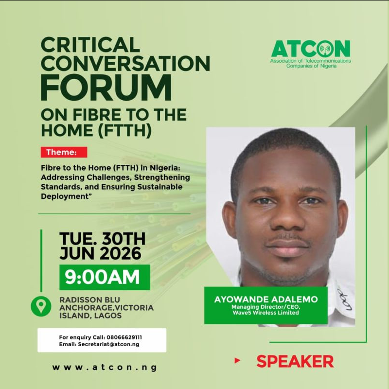 wandyvirus's tweet photo. Yesterday, at the @RadissonBlu Anchorage on Ozumba Mbadiwe, Victoria Island, in @officialABAT's Lagos; while the heavens poured blessings unlimited, members of the Association of Telecommunications Organizations of Nigeria (ATCON) had a frank conversation around Fibre To The Home (FTTH) technology.

The conversations revolved around challenges, standards and sustainable deployment models. 

My company @Wave5W is a member of this esteemed Organization. I had the privilege of engaging my seniors and peers in the industry. 

My focal point centred around collaboration that leads to innovation and improves everyone's bottom-line.

I presented our host neutral @AtmosphereWiFI  Multi-Protocol Provisioning System (AMPPS) Architecture for ISP/ FTTH Federation outlined in 5 Core Dimensions/Layers.

Dimension 1. Breaking the 200k Subscriber Cap: The Atmosphere Passport & Edge Device Overlay.

The Reality: As of 2026, Nigeria’s top ISPs are hitting an artificial ceiling. Even the absolute largest players like      @Spectranet_NG  hover around 108,000 subscribers, while prominent fibre-to-the-home (FTTH) networks sit between 15,000 to 45,000 wired connections. 

Meanwhile, GSM mobile subscriptions exceed 185 million.

 ISPs are trapped on low-yield residential islands while a vast mass market walks right past their infrastructure.

The Hardware/Software Solution: AMPPS federates these isolated networks into a massive, unified macro-network controlled by a central switch. Access is unlocked via a single, universal credential: the @AtmosphereWiFI  Passport.

The Low-Friction Deployment:
Brownfield (Existing Customers): The operator simply plugs the @AtmosphereWiFI Edge Device directly into the LAN port of their already deployed ONTs. No       ripping out existing gear; it’s a pure software/hardware overlay that  immediately bridges that terminal into the wider @AtmosphereWiFI  network.
Greenfield (New Customers): The operator skips legacy gear entirely and deploys the standalone Atmosphere device as the primary customer-premises gateway.

The Strategic Effect: Every home, market stall, and transit terminal router becomes a roaming node. An individual ISP's addressable market instantly expands from a tiny, closed-loop subscriber base to any holder of an Atmosphere Passport across Nigeria.

Dimension 2. The Urban Congestion Epidemic: 
Collective VoWiFi & MNO Offload

The Reality: Urban Nigeria is suffering from a massive      network paradox. 

On paper, MNOs are deploying 5G and VoLTE; in reality, walking into high-density economic hubs like Balogun, Alaba, or Computer Village means dropping to near-zero usable cellular signal due to concrete attenuation and extreme crowd density.

The Solution: By using AMPPS as a centralized switching      platform, the aggregated footprint of thousands of @AtmosphereWiFI -enabled routers forms a carrier-grade indoor/outdoor offload grid. Voice over  Wi-Fi (VoWiFi) allows native mobile calls and text to automatically route over the fibre-backed Wi-Fi network using the subscriber's existing SIM.

The Arbitrage Power: A fragmented ISP sector cannot negotiate with giants like MTN or Airtel. AMPPS acts as an infrastructure clearinghouse, negotiating massive cellular offload and VoWiFi contracts at aggregate scale.
Individual ISPs can also weaponize this integration as      a localized product strategy, selling guaranteed indoor carrier connectivity to commercial properties.

Dimension 3. Monetizing the Creative Industry: High-Velocity Local Content Distribution.

The Reality: Nigeria’s booming Media and Entertainment sector said to be worth $10bn is throttled by a distribution bottleneck. High streaming metrics on global apps represent a thin urban elite; the broader domestic mass market simply cannot afford the      unpredictable, heavy data costs required to stream high-definition media  over mobile data networks.

The Solution: AMPPS transforms the federated edge      hardware network into a massive, distributed Edge Content Delivery Network (CDN). Movies, music, and digital creatives are edge-cached directly onto localized storage layers within the @AtmosphereWiFI  network.

The Strategic Effect: Users can walk into a market or transit  zone and stream or download premium local content at blistering speeds without touching their mobile data wallets. Creators tap into a previously      unreachable cash-driven mass market, capturing billions of Naira via secure, frictionless micropayments handled natively by the switch.

Dimension 4. Maximizing Infrastructure Yield: True Multi-Tenant Asset Sweating.

The Reality: Traditional FTTH deployment is a slow,      high-risk CapEx game. An operator trenches expensive fibre cables, mounts gear, and waits years for single-tenant residential monthly fees to pay off the initial investment. If adoption slows down, the capital sits      frozen in the dirt.

The Solution: AMPPS introduces an open-access,      host-neutral model. The exact same physical node that handles a home  subscription can concurrently route zero-rated municipal CCTV data,  process secure bank point-of-sale (PoS) transactional traffic, and offload      commercial MNO cellular streams.

The Strategic Effect: The underlying physical fibre is      insulated from localized retail economic shocks. By shifting traffic profiles automatically (commercial trade by day, transit commuters by evening, data caching by night), the ISP’s assets are constantly yielding      revenue from multiple, diversified institutional wallets.

Dimension 5. The Downstream Industrial Multiplier: Supercharging Data Centres & Local Routing.

The Reality: Nigeria's Tier III data centre boom is      heavily reliant on international hyperscalers and legacy corporate banks for rack-space utilization. They lack a highly aggregated, domestic retail processing engine that keeps infrastructure humming 24/7.

The Solution: Scaling from thousands of isolated home      connections to millions of active @AtmosphereWiFI  Passport nodes shifts the  centre of gravity of the entire Nigerian internet.

The Strategic Effect: Data Centre Scale. AMPPS and its ecosystem partners become mega-tenants for local colocation data centres, requiring massive compute       space to handle the real-time clearing, billing, and authentication of millions of daily transactions.

IXPN Integration & FX Protection: Traffic moving between @AtmosphereWiFI   Passport users, traders, and local content caches is routed horizontally via the Internet Exchange Point of Nigeria (IXPN). By keeping traffic local, integrated ISPs drastically minimize their reliance on expensive, dollar-denominated international IP Transit-protecting their margins against Naira volatility.

Edge Real Estate Boom: To manage real-time VoWiFi switching and media caching across the country without latency bottlenecks, AMPPS  drives the commercial viability of solar-powered Micro-Edge Data Centres at regional aggregation hubs, creating a brand new investable digital real estate asset class.

Why this makes AMPPS the “@InterswitchGRP   of Infrastructure”
@MitchellElegbe  didn't build banks; he built a central switch that connected the banks, created the Verve card rails, and enabled the multi-trillion Naira digital economy we see today.

@wandyvirus  (Ayọ̀wándé Adálémọ) is doing the exact same thing for the physical utility layer. 

AMPPS doesn't trench the fibre or manufacture the routers; it serves as the interoperable switching and clearing layer that forces isolated pools of network capital to form a nationwide, hyper-yielding digital ecosystem.

With all five Dimensions/layers defined, from the low-friction plug-and-play @AtmosphereWiFI  device overlay up to the massive macroeconomic impact on data centres, @Wave5W  has a bulletproof, strategically compelling case.

Thank you for listening. 
@NgComCommission @FMCIDENigeria @NITDANigeria @swdcgov @ODUAinvestment 

Download the slides here:
 https://t.co/10xvCsaDEs