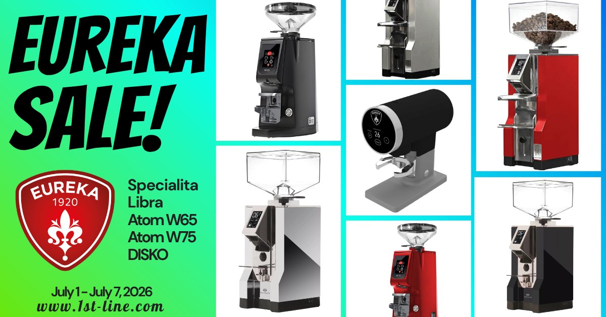 1stline's tweet photo. Last chance to save some green on Eureka espresso grinders and the DISKO Automatic Tamper! Sale ends tonight!
https://t.co/WcgdWGeZFY
#LastDay #Sale #Eureka #espressoGrinder #automaticTamper #DISKO https://t.co/o0b0Zozm9F