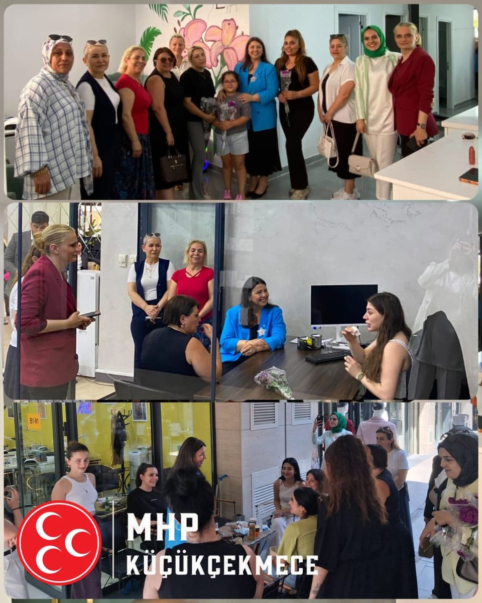 KCEKMECE_MHP's tweet photo. #MHPİstanbul İl #KAÇEP Başkanımız Sn. Büşra DÜZGÜN KAYA, İlçe Teşkilat Başkanımız Sn. Haydar GÜNEY, İlçe KAÇEP Başkanımız Sn. Sultan AVCI ÜNAL ve İlçe Yöneticilerimiz; ilçemizdeki kadın işletme sahiplerini ziyaret etmişlerdir.

@_MHPistanbul_ 

#MHPKüçükçekmece https://t.co/Qw5FGhfw1X