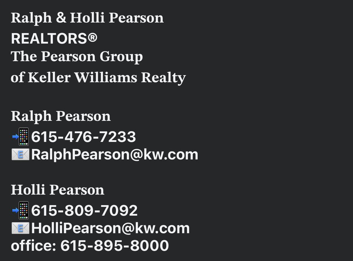HolliRealtor's tweet photo. 🔑🏡𝐔𝐍𝐃𝐄𝐑 𝐂𝐎𝐍𝐓𝐑𝐀𝐂𝐓🏡🔑
📍 in Bethpage, TN

𝐑𝐚𝐥𝐩𝐡 &amp; 𝐇𝐨𝐥𝐥𝐢 𝐏𝐞𝐚𝐫𝐬𝐨𝐧
REALTORS®
𝐓𝐡𝐞 𝐏𝐞𝐚𝐫𝐬𝐨𝐧 𝐆𝐫𝐨𝐮𝐩
𝐨𝐟 𝐊𝐞𝐥𝐥𝐞𝐫 𝐖𝐢𝐥𝐥𝐢𝐚𝐦𝐬 𝐑𝐞𝐚𝐥𝐭𝐲

📲615-476-7233
📧RalphPearson@kw.com https://t.co/VYx6EDQyUQ