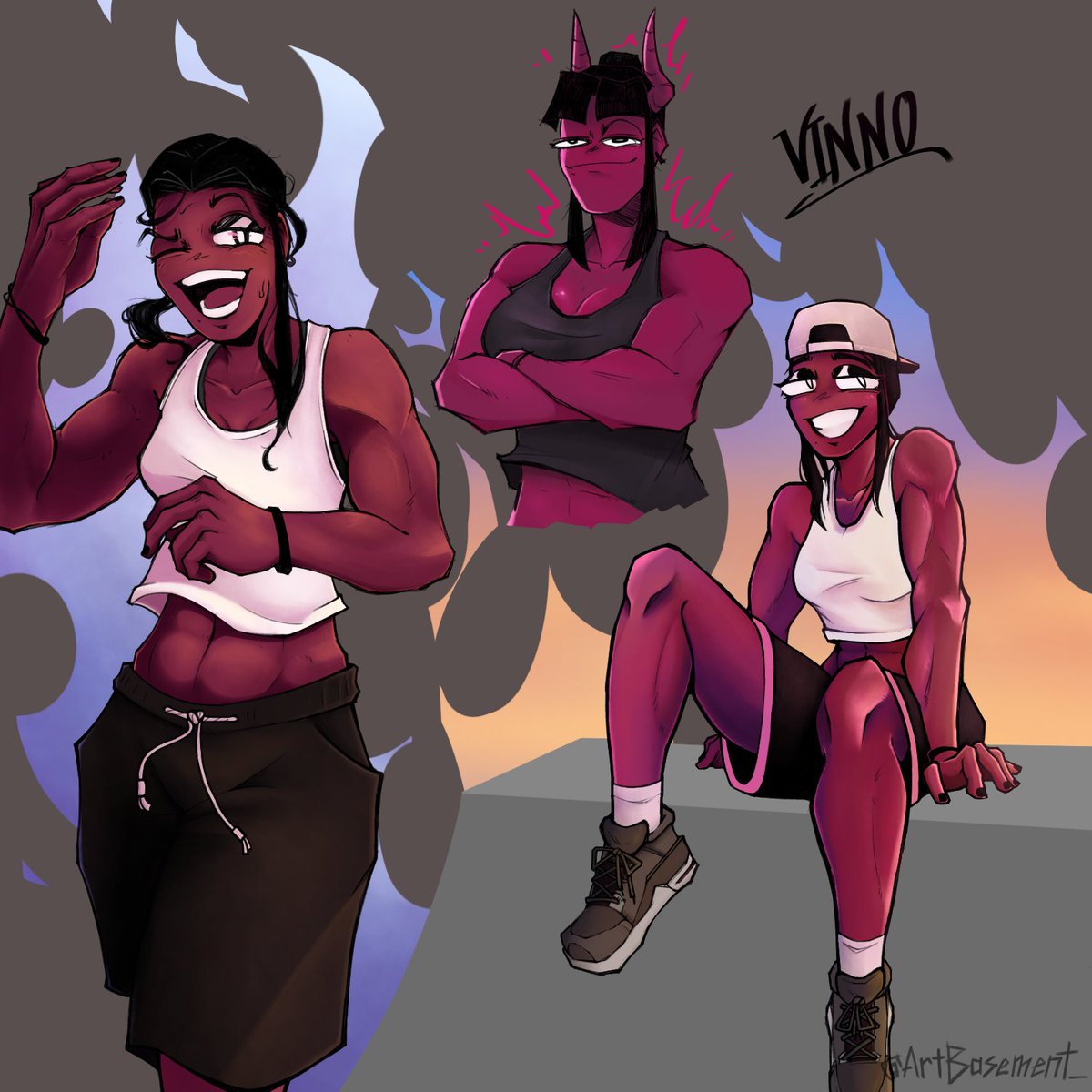 ArtBasement_'s tweet photo. Some #oc - Vinno 
(Like Wine/Vine) https://t.co/yW8PY9qQoF