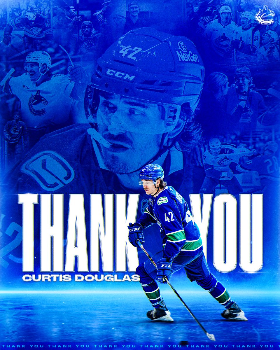 Canucks's tweet photo. Thank you, 42 Doug!

Best of luck in Seattle. https://t.co/0Twrddtj2F