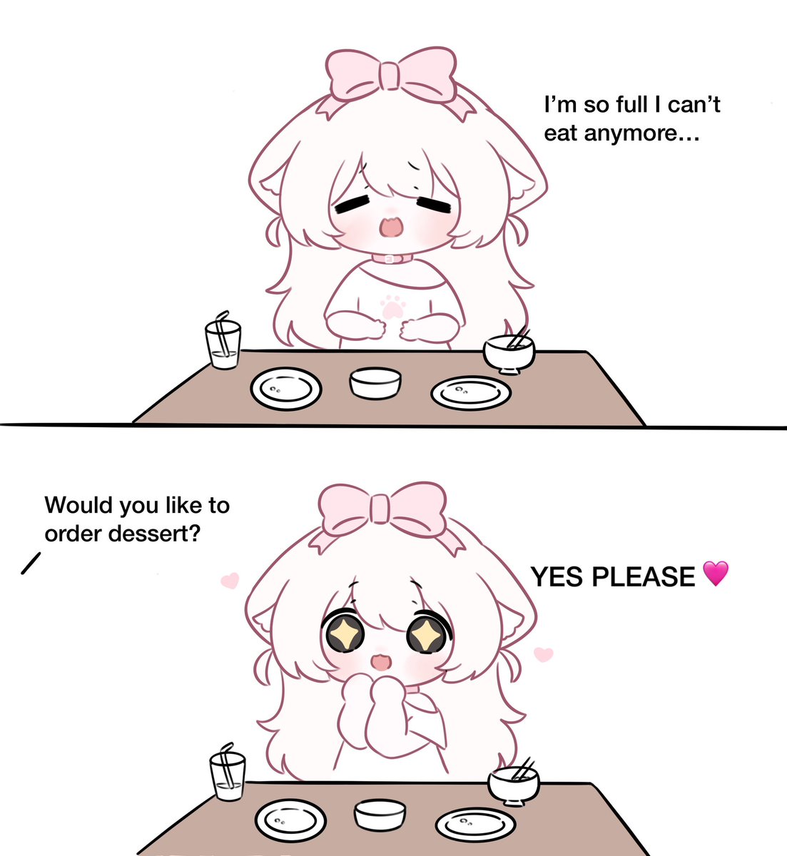 gwostichan's tweet photo. always room for dessert https://t.co/Rm9XIQsChs