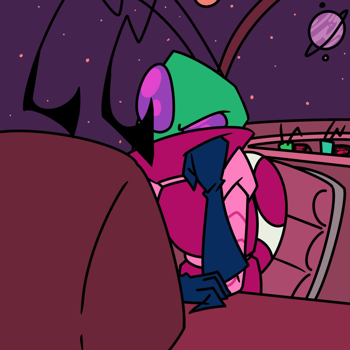 RealLiaminates's tweet photo. Drew another piece for ArtFight

Nice to have motivation for the first time in a while.

Maybe the point system is helping my auDHD

Character belongs to @RandomSticc

#artfight #artfight2026 #Zim #invaderzim #oc #notmyoc https://t.co/C8Vkh05AeJ