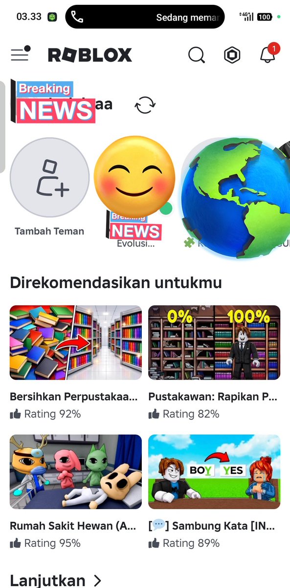 suqarcandy's tweet photo. Aku kebangun karena gk denger suara dari hp, ternyata callnya dibisukan dan dia lagi main roblox... Biasanya juga kalo lagi main sama temen komunitasnya gk pernah dibisukan tapi ini kenapa tumben dibisukan 🙂 https://t.co/IA9pt5HfQN