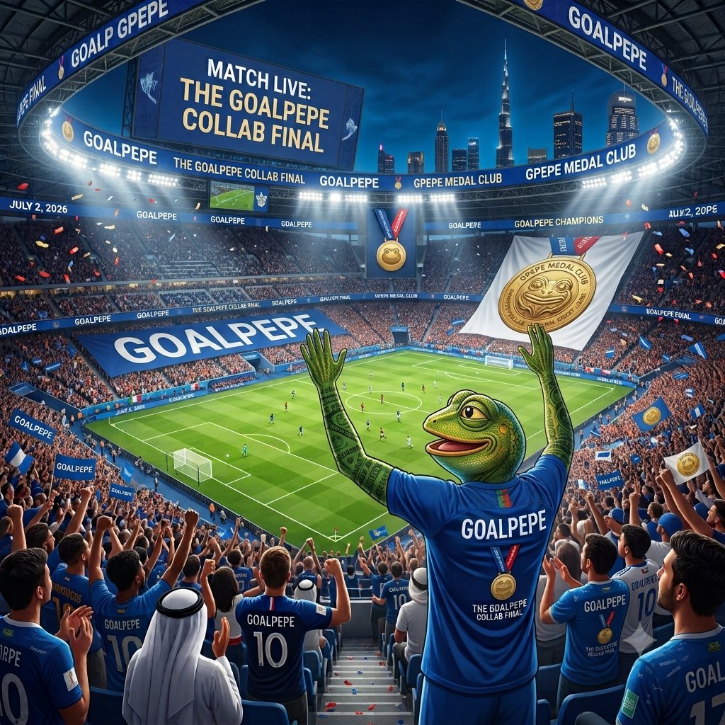 Goalpepeone's tweet photo. The Massive Stadium Takeover.π
#GoalPepe #TheCollabFinal #FootballTakeover #MemeCoin #CryptoCommunity #SolanaGains #Web3Sports #BullRun2026 https://t.co/wn9lxcIppp