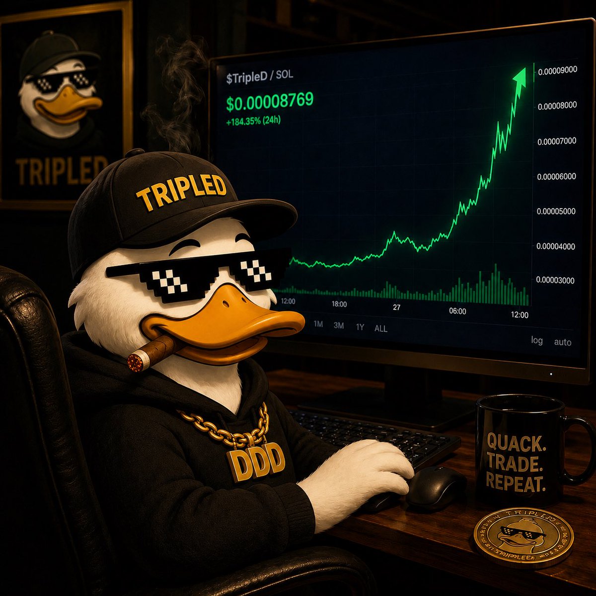 TripleD_Token's tweet photo. @Cryptoze They laughed at the duck.
Let’s see who’s laughing in a few weeks. 🦆
$TripleD to the moon 🌕🚀💯 https://t.co/UGD27Qgzyd