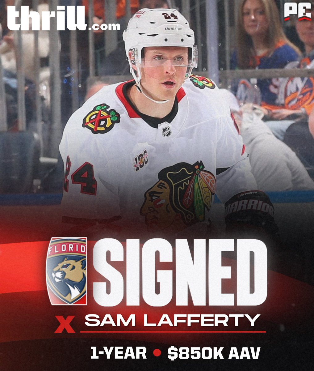 puckempire's tweet photo. BREAKING: Sam Lafferty to Florida. https://t.co/hyzF8U5ACg