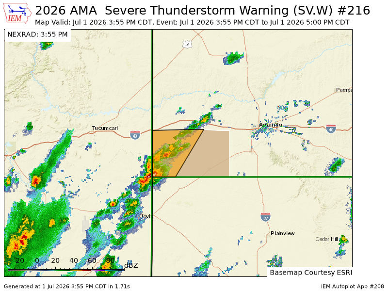 SCStormChasers's tweet photo. AMA issues Severe Thunderstorm Warning [wind: 60 MPH (RADAR INDICATED), hail: 1.00 IN (RADAR INDICATED)] for Deaf Smith [TX] till Jul 1, 5:00 PM CDT https://t.co/afhaXZNsbd https://t.co/AP0DSNwKEl