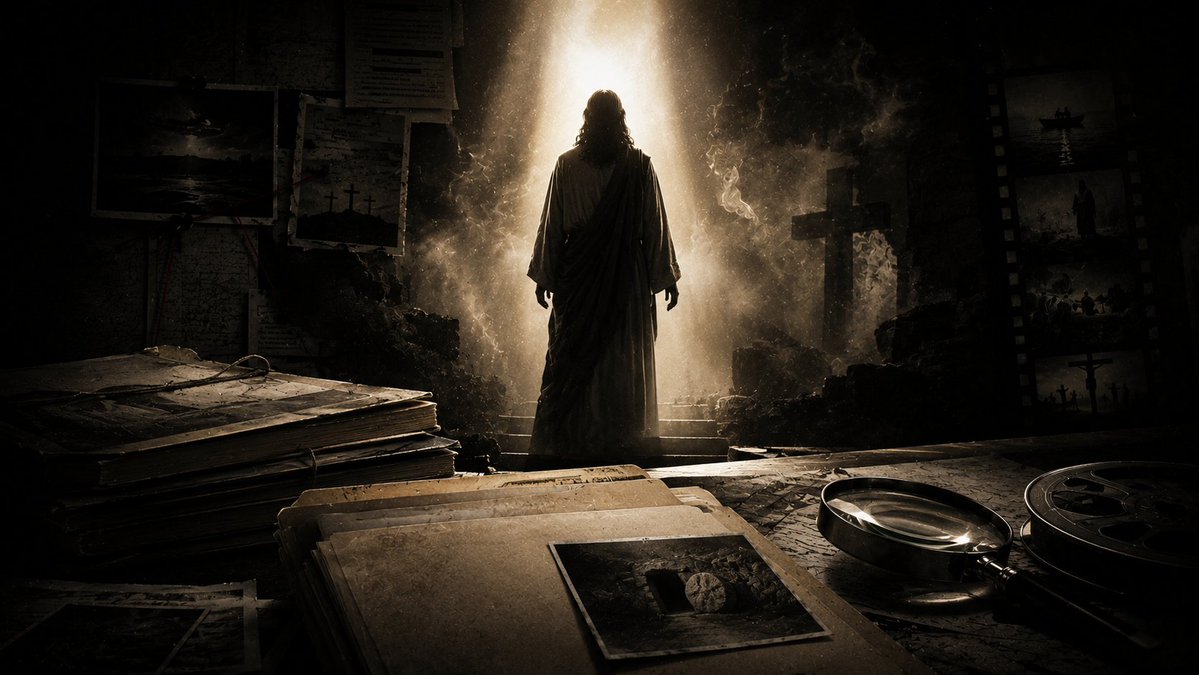 craftedheavenly's tweet photo. At 7 PM, we open the biggest file on the board.

The Jesus Christ File.

The center of Christianity.
The name history keeps circling back to.
The figure the whole case turns on.
Not myth.
Not memory alone.
A dossier on the man at the center of the record.
Full investigation premieres tonight:
 https://t.co/Aqn97tUMlj

File opens at 7 PM.
#GospelNoir #JesusChrist #BibleHistory #BibleEvidence #Christianity #Investigation