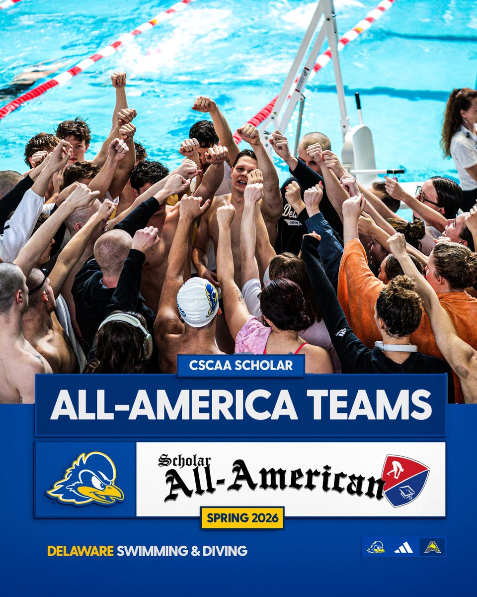 Delaware_Swim's tweet photo. Stellar season in the classroom for the Hens! 💪

📰: https://t.co/q8mF5szrqs https://t.co/g51QFc1hDJ