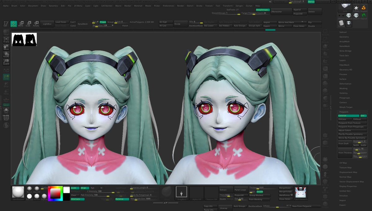 SoulcraftStd's tweet photo. Wip : Rebecca - Cyberpunk Edgerunners https://t.co/cTHYKziJJs