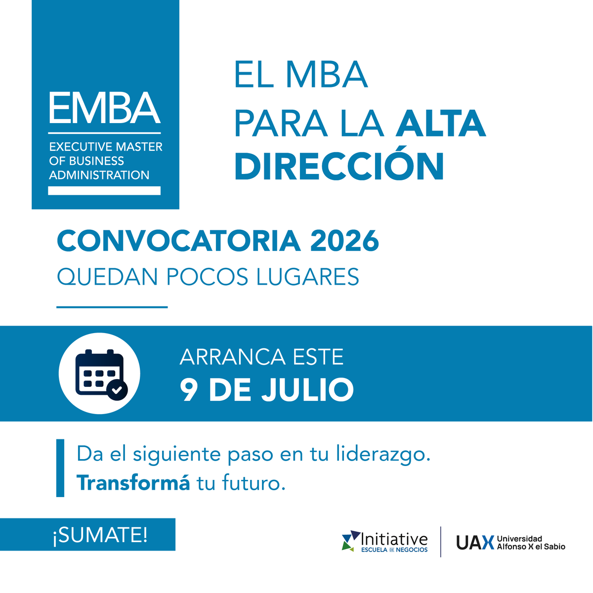 initiativepy's tweet photo. El liderazgo no espera a que estés "listo". Se construye dando el paso. 💪

🎓 La convocatoria 2026 de Executive MBA sigue abierta, pero no por mucho.

¡Sumate al EMBA hoy! Comunicate con nosotros al 0984 729000 o al Link en bio https://t.co/tJxg8celDK