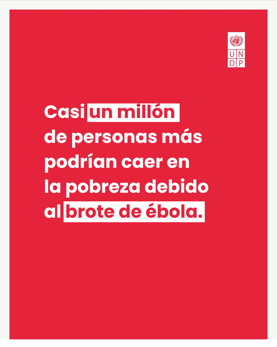 ONU_es's tweet photo. El ébola es más que una emergencia sanitaria: también es una crisis de desarrollo.

El brote en la RD del Congo podría empujar a casi un millón de personas más a la pobreza, afectar especialmente a las mujeres y costar miles de millones de dólares a las economías africanas, advierte el @pnud.