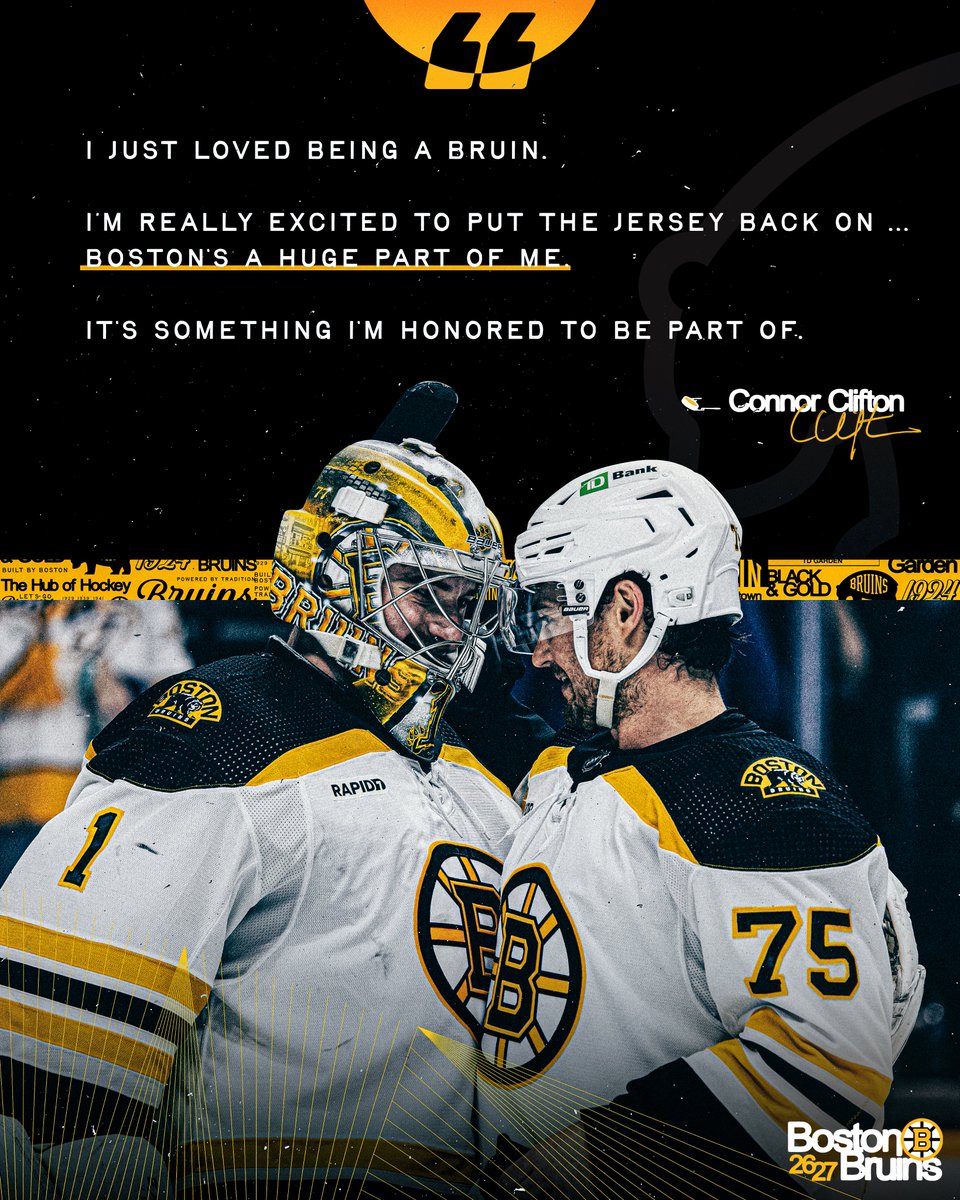 NHLBruins's tweet photo. Cliffy loves Boston. https://t.co/OhpOsMQCiE