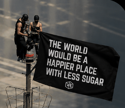 SBakerMD's tweet photo. They climbed to the top of the Empire State Building just to remind people that steak isn’t the problem 😜🥩 https://t.co/pn5NlTE6Vl