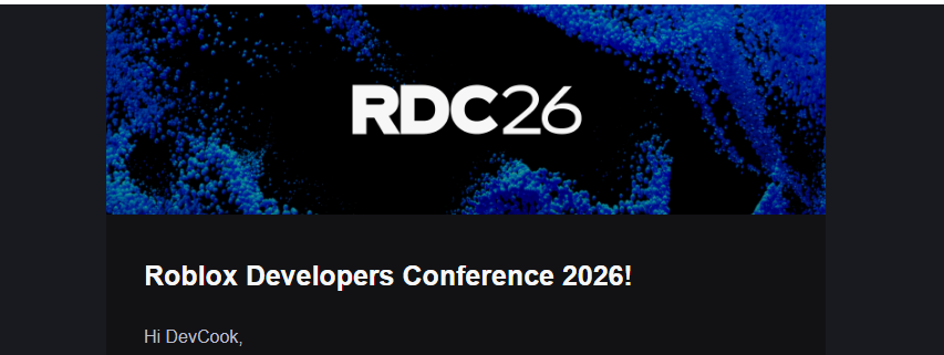 DevCookystern's tweet photo. Yayyy thank you Roblox #Roblox #RobloxDev #RDC26 https://t.co/YaFaPHJ7n6