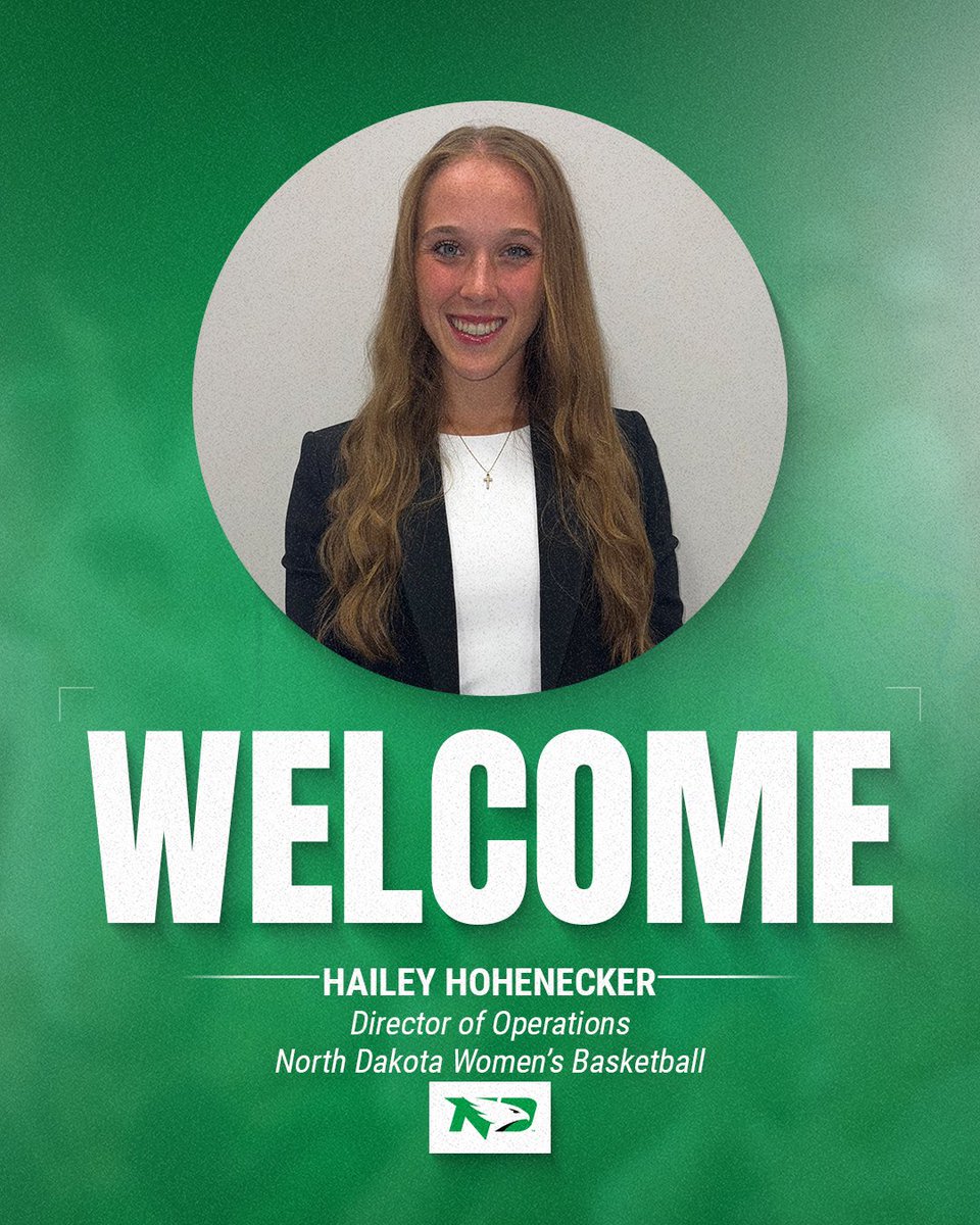 UNDwbasketball's tweet photo. Welcome to Grand Forks, Hailey💚

📰: https://t.co/TFW1MvYJkC

#UNDproud | #LGH https://t.co/xIspvKaezd