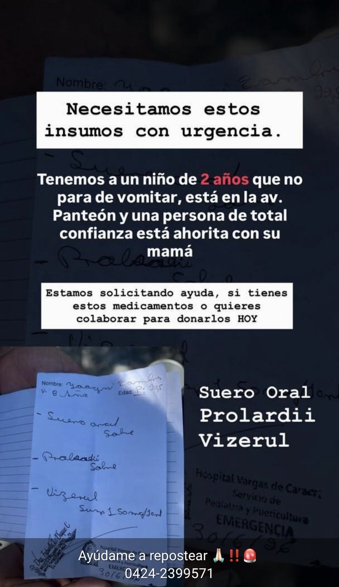 HD_CR2's tweet photo. #VenezuelaNoEstáSola #Ayuda #Urgente #Medicina #Salud #Colaborar https://t.co/4oOyBDaEli