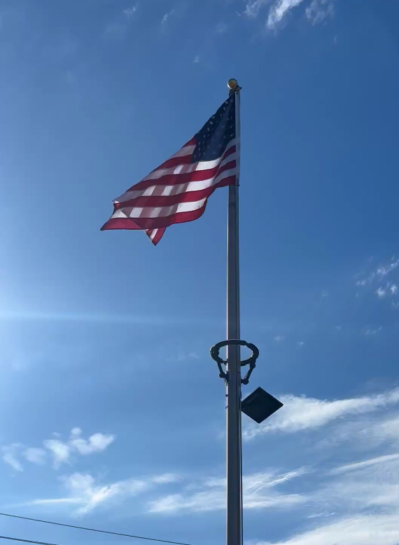 Ruthman_Cos's tweet photo. In honor of America's 250th, employees at Ruthman Companies division Process Systems, Inc. retired a flag that had flown over their Warren, MI facility for 2+ years. To retire Old Glory with respect, the team built a burial box and gave the flag a proper resting place. https://t.co/mKcHikuiBh