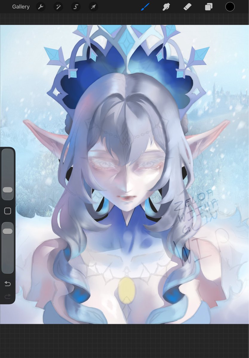 _zeldawithagun's tweet photo. This is now my favorite painting and I only just started 

#Tsaritsa #GenshinImpact https://t.co/bvKDRxa9NQ