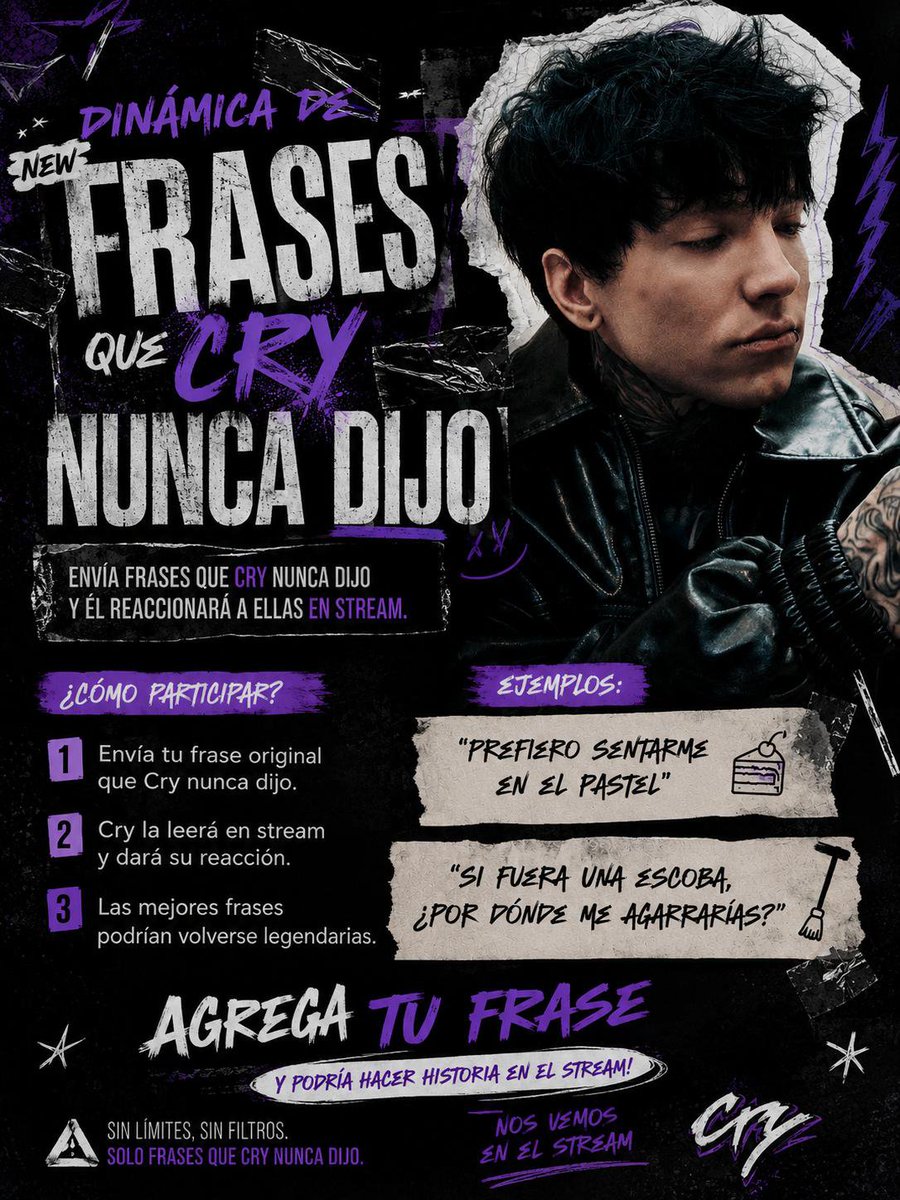 xCryEcu's tweet photo. Estaremos aceptando más frases hasta la 1pm MX 👀 ya que Cry prenderá tipo 3PM y necesitamos tener todo listo en discord antes de que juegue con Peli y Pablots!

Pueden subir su frase ya sea citando, comentando o subiendolo, pero no olviden el # https://t.co/9VRQIb6Hur