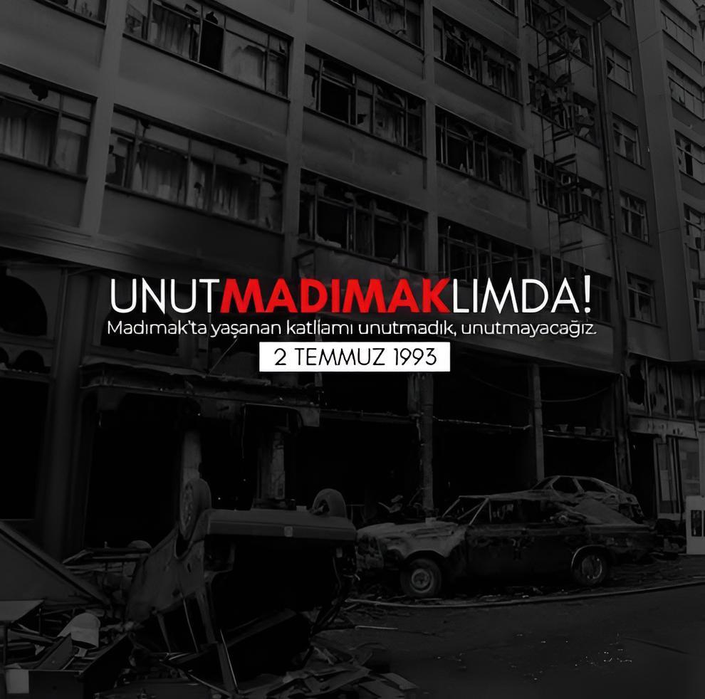 ChpBatuhanGvn's tweet photo. Aydınlığın yakıldığı yer MADIMAK
#unutMADIMAKlımda https://t.co/1UXkQ5C1rX