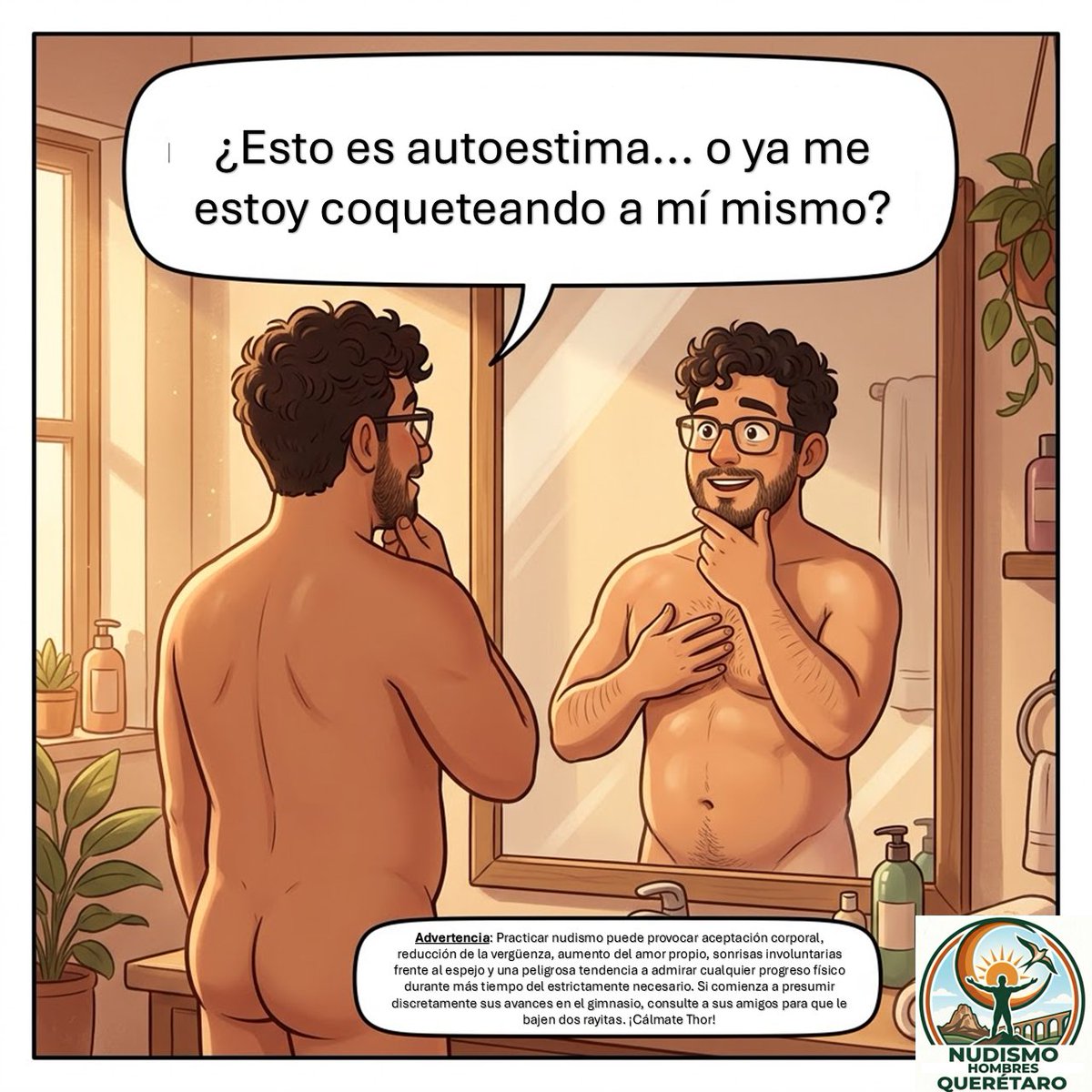 NudismoQroHom's tweet photo. ¿Side effects del nudismo?
Cuidarte, y ver como al hacerlo tu autoestima creece y te sientes cada vez más seguro de tu cuerpo.
(Precaución, puede aumentar en 300% el gusto por verte al espejo) https://t.co/PUP9JDqFPc