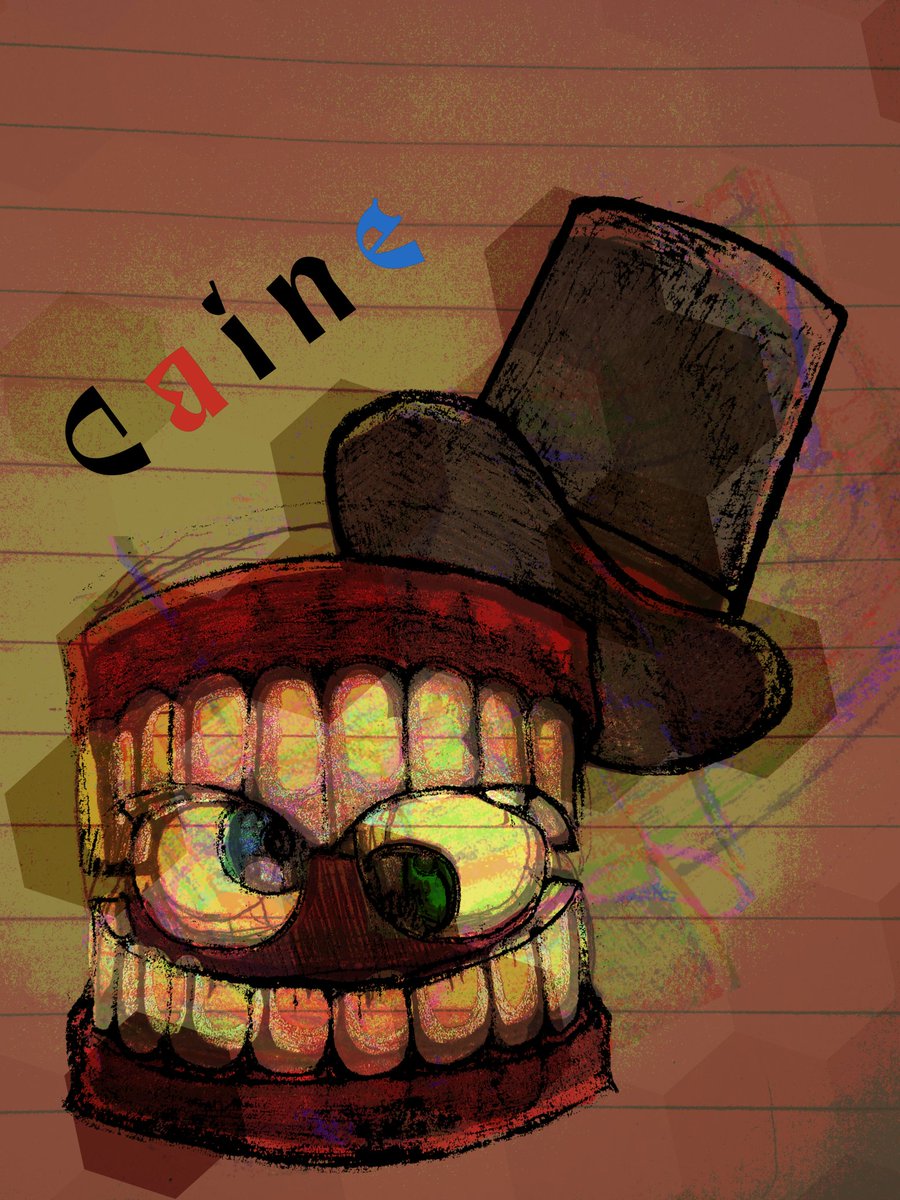 ChanellPurple's tweet photo. Wenas gente. Dejo aca este dibujo despues de un buen rato inactivo. Espero le gusteee (✷‿✷) #caine #digitalcircus #digitalart #fanart https://t.co/ArkQuPNzKQ