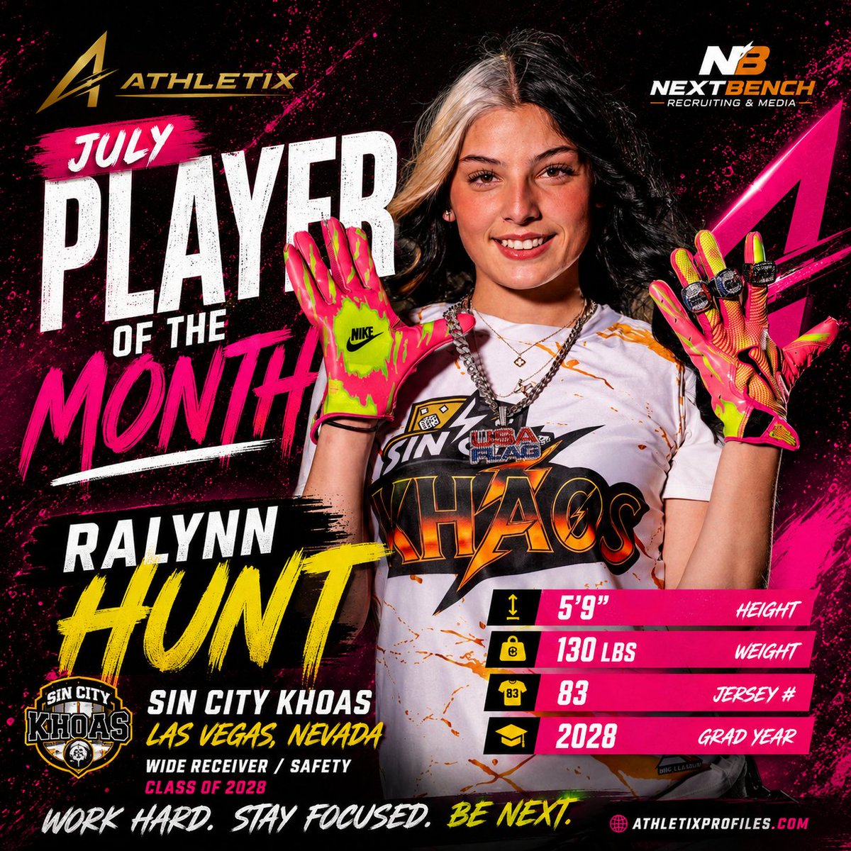 Coach_JPerkins's tweet photo. 🏆 JULY PLAYER OF THE MONTH 🏆Congratulations to our July Athletix Player of the Month, Ralynn Hunt! 🎉#AthletixProfiles #NextBenchMedia #PlayerOfTheMonth https://t.co/EN5g2qWh4K