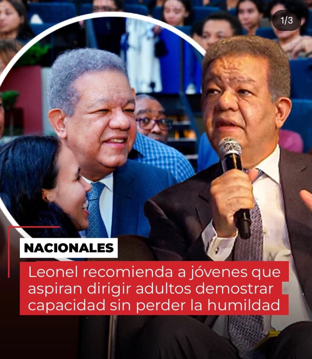 enmanuelrm's tweet photo. Leonel le dice a jóvenes que deben demostrar capacidad sin perder la humildad...

¿A qué joven político le dice esto? https://t.co/YBJlu3amRV