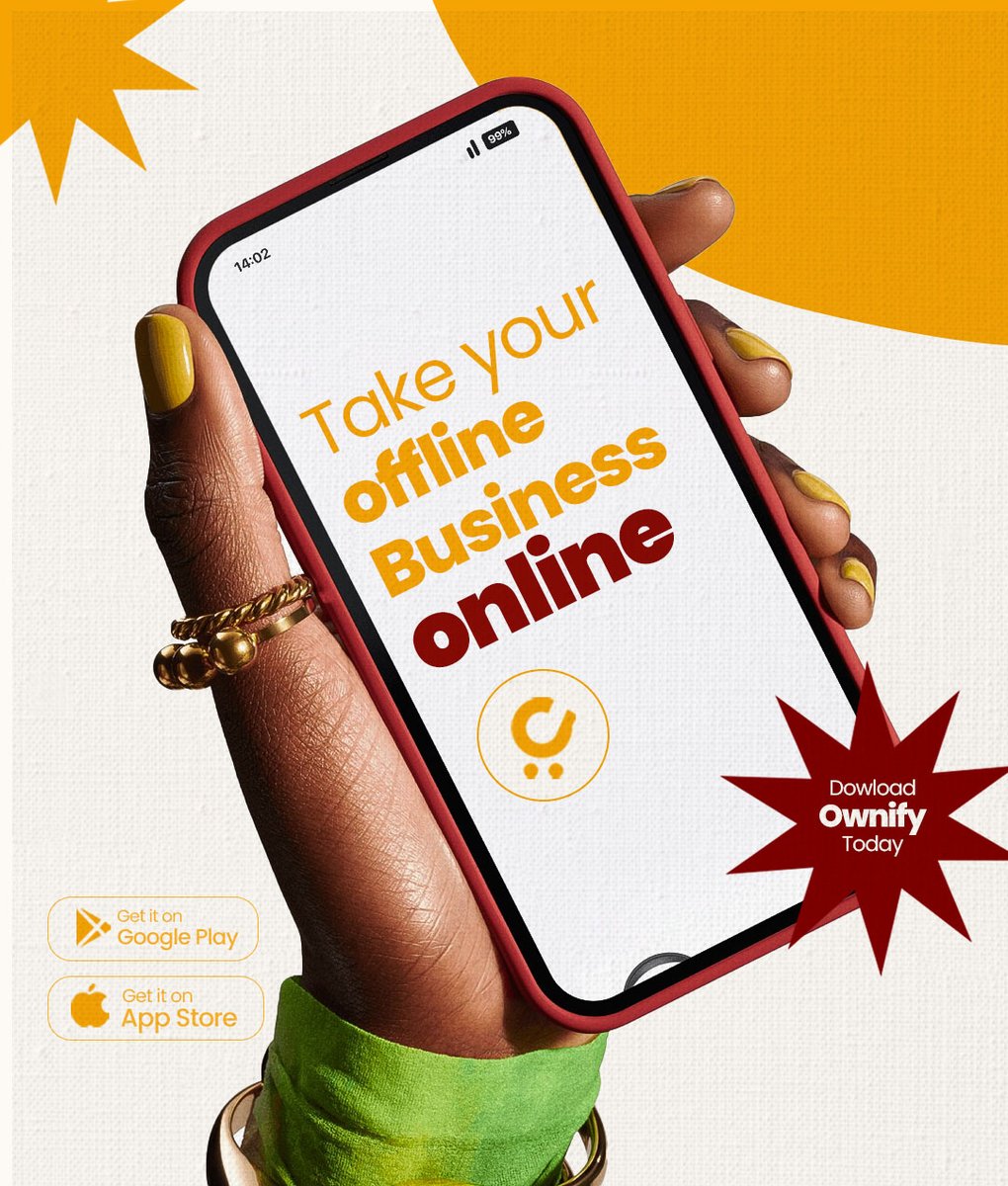 Ownifyapp's tweet photo. Your customers are online... is your business? 📱🚀
Take your offline business online with Ownify and start selling to more people today. 🛍️

📲 Download Ownify today!

#Ownify #SellOnline #ShopLocal #SmallBusiness #StudentEntrepreneur #GhanaBusiness #OnlineMarketplace https://t.co/dYypGcZrvS