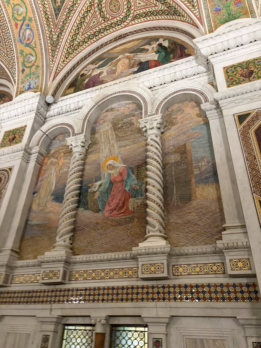 caitlin_salyer's tweet photo. Went to the Cathedral Basilica St Louis today and saw this amazing mosaic of Mary finding out she would conceive Jesus. @KEDCGrants @KedcARTS #arts2kyed
I took so many photos on this visit that can be used to inspire student mosaics through elements of art! https://t.co/Foc27ze3YH