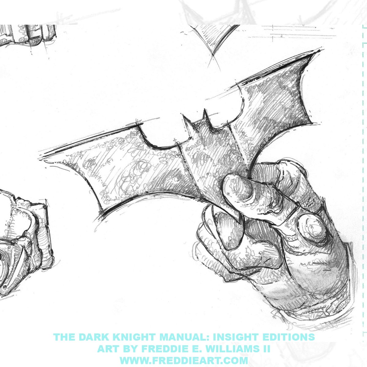 Freddieart's tweet photo. Pencil study from The Dark Knight Manual: Tools, Weapons, Vehicles 
Let me know who you’d like to see me sketch in the comments below!
If you’re into this kind of sketch work, check out the original art section of my website: https://t.co/7j5EwIdcsj https://t.co/g8zDsW2LY5 https://t.co/rnAaLPbSpP