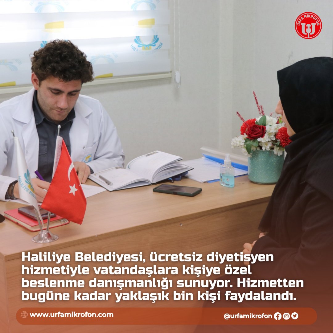 UrfaMikrofon's tweet photo. Haliliye'de Sağlıklı Yaşam İçin Ücretsiz Danışmanlık 
https://t.co/xRTyon2Syu

#Haliliye #HaliliyeBelediyesi #SağlıklıYaşam #Diyetisyen #MehmetCanpolat #Şanlıurfa #Beslenme @mcanpolatnet @GHocaoglu @haliliyebasin https://t.co/e13ziADxuw