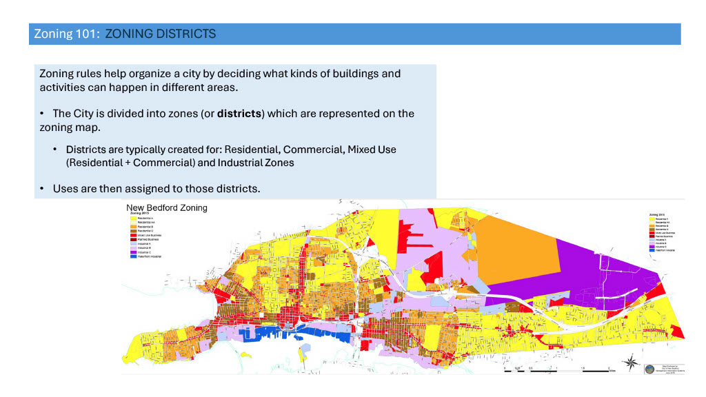 NewBedford_MA's tweet photo. Zoning is an important piece of the puzzle when it comes to increasing the housing supply in New Bedford. Mayor @JonMitchellNB recently signed the latest batch of zoning reforms into the city code to spur housing development. More details: https://t.co/WC1VGyUHLZ https://t.co/asWXBlcvRT