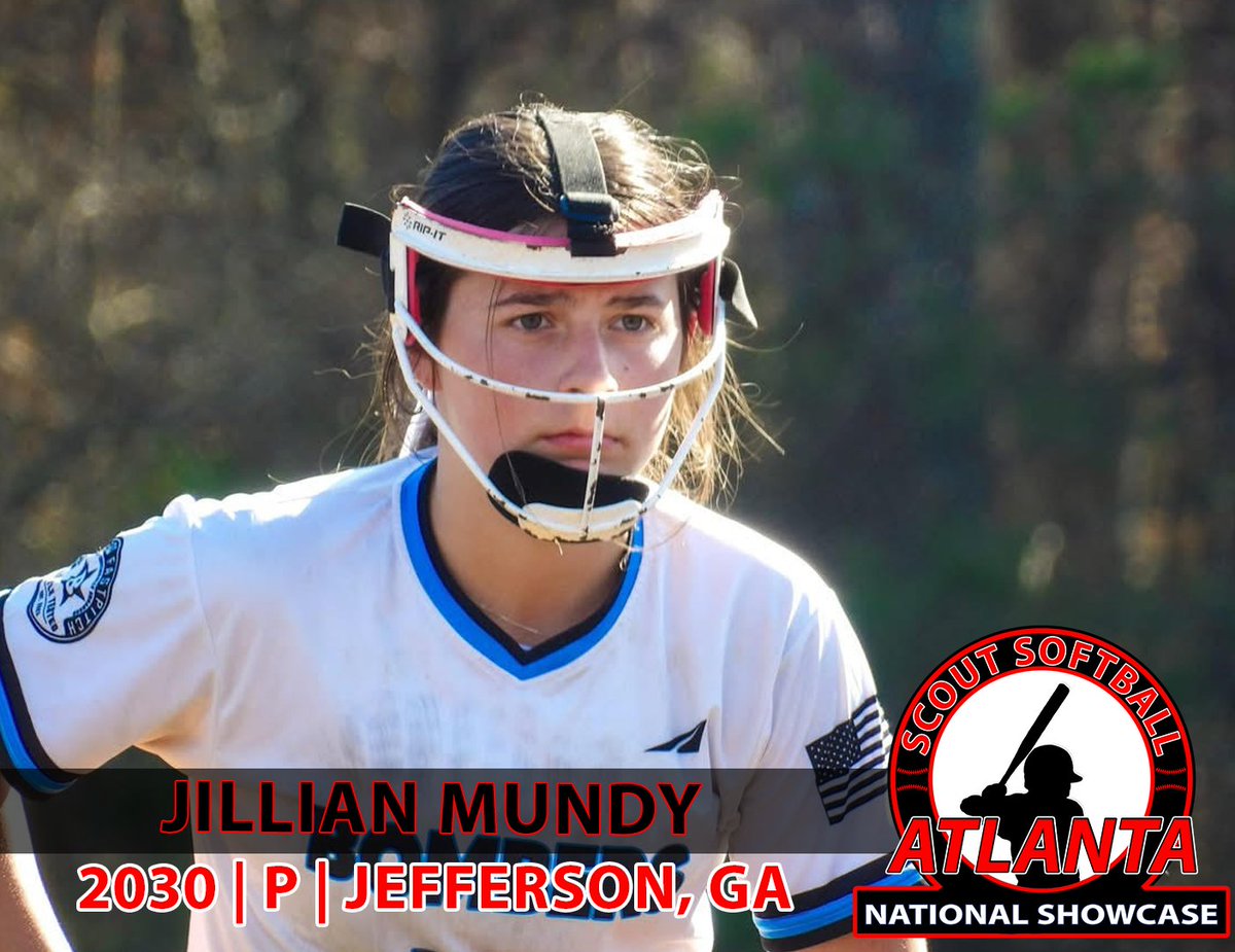 ScoutSoftball's tweet photo. Welcome Jillian Mundy @JMundy2030 to the Scout #Softball Atlanta National Showcase. Mundy is a 2030 RHP form Jefferson, GA. https://t.co/03kUsBk5wy