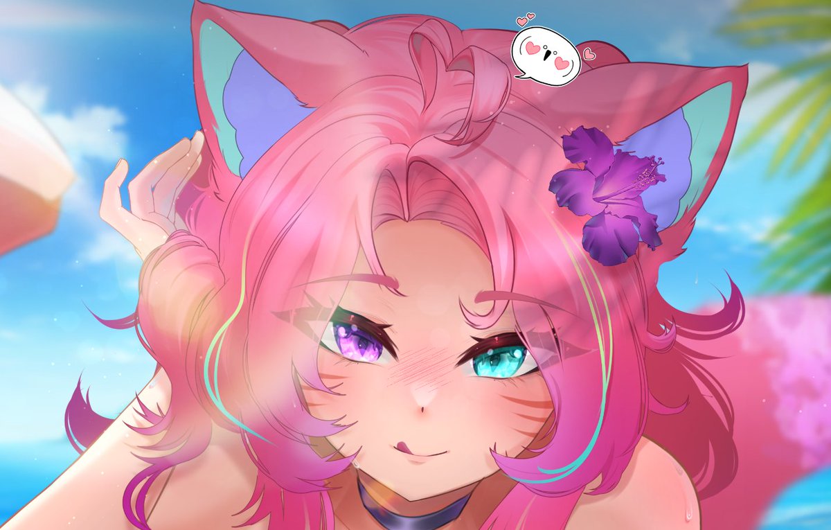 MissBigotesArt's tweet photo. I'm obsessed with this lil ahoge 😭
-wip-
#summer #ych https://t.co/eXElWwAPa5