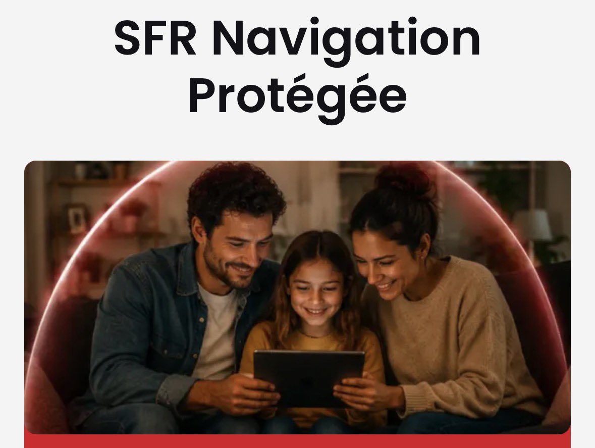 TiinoX83's tweet photo. SFR active par défaut sa « Navigation protégée » pour ses clients Fibre. 

Basé sur un filtrage DNS, le service vise à bloquer les sites malveillants (phishing, logiciels malveillants…). 

La fonction reste désactivable via les paramètres réseau.

https://t.co/Ciz2mh4Miv https://t.co/ZzHvVbaLv8