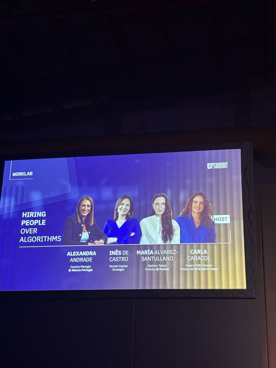 mkdirecto's tweet photo. 🙌🏼 Continuamos la tarde en #QSPSUMMIT desde Oporto
🗣️En directo, la mesa redonda “Hiring people over algorithms”con #marcas como @parfois https://t.co/IByGuqSE92