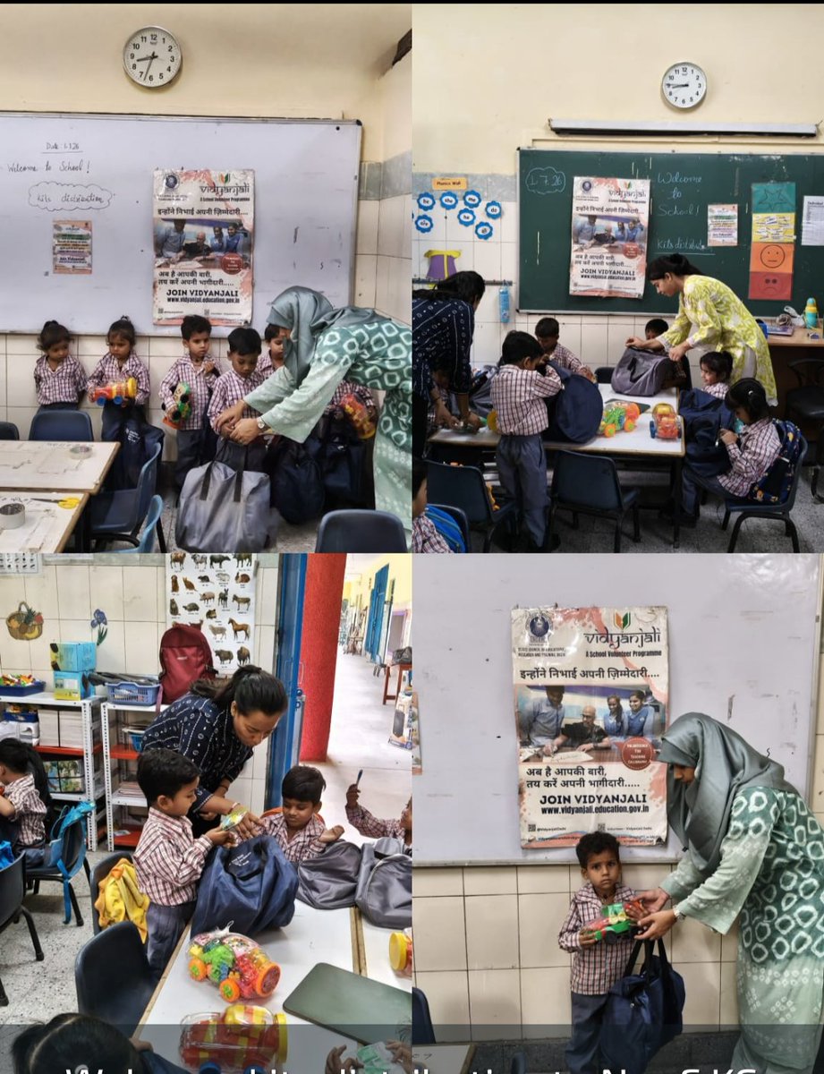 SharmaArchana12's tweet photo. VidyanjaliUtsav2026 #5yearsofnep2020 #NEP2020 #NEPSE #joinvidyanjali #vidyanjaliutsav2026 #VidyanjaliSE educational kits distributed to students in school volunteer program Welcome Back To School"event at MCD Jeewan Nagar School by Spread Smile Foundation on dated 01/07/2026 https://t.co/D65HHE7Svp
