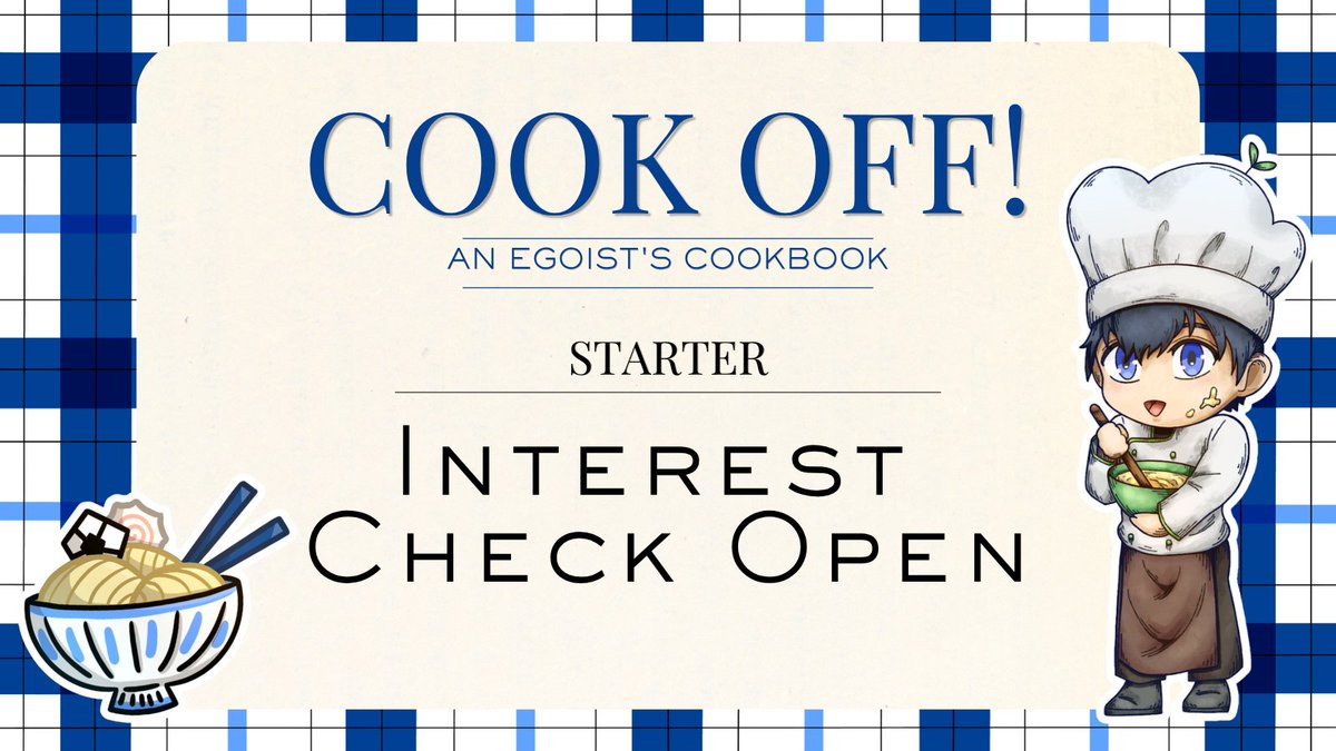 cookoffbllk's tweet photo. 🍽️ The Interest Check Is Open 🍽️

Your starters have arrived! Please fill out the form below so we can know what you want your main course to be.

Your responses are much appreciated.

Link ⬇️
https://t.co/7QlmMMvgFM https://t.co/Aat1Kk5WzR